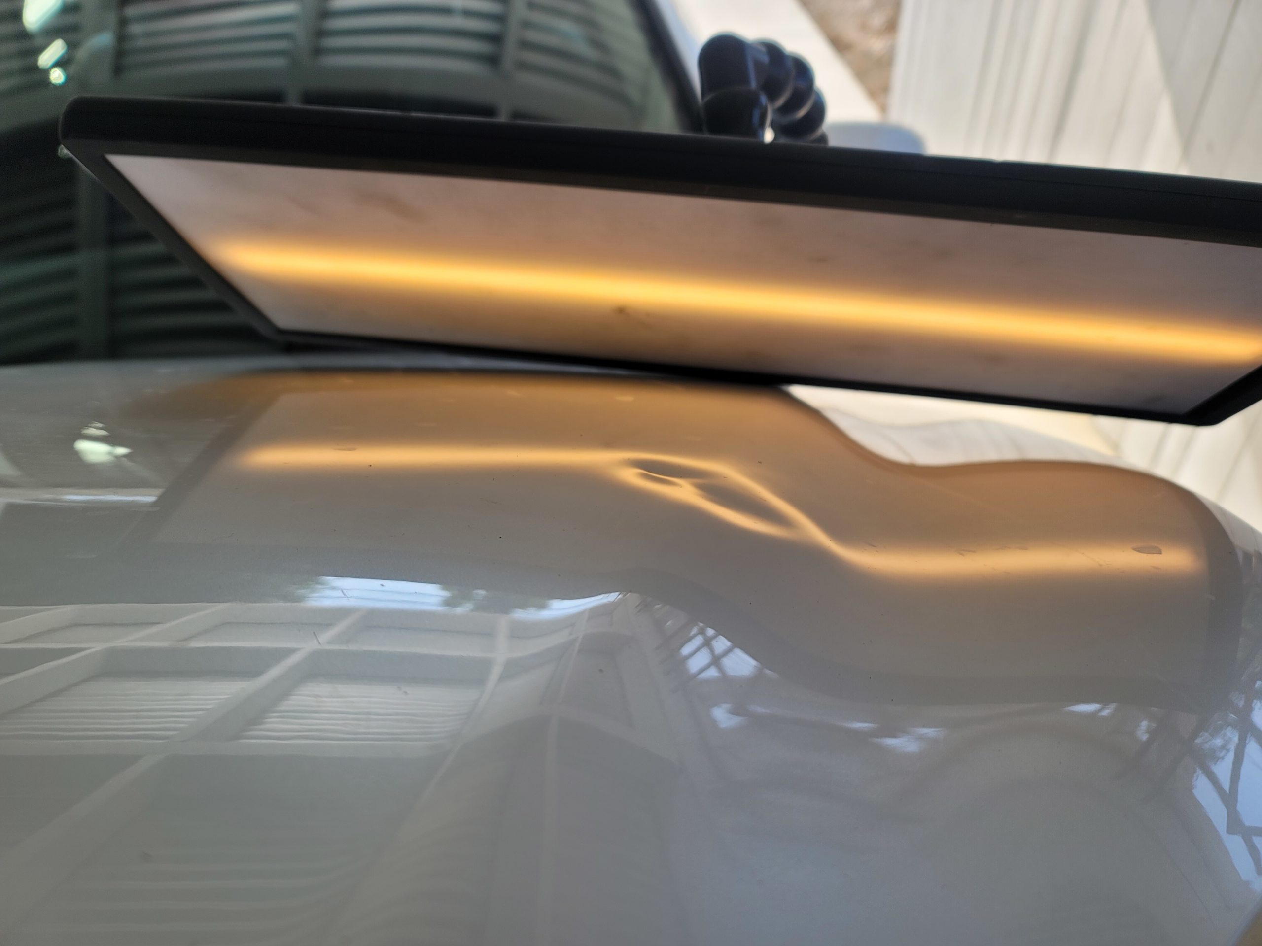 Before your car dent is repaired by Dent Erasers